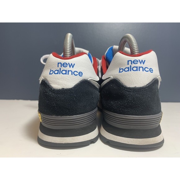 New Balance 574 Black Gray Red And Blue Shoe Size 7 M - Picture 5 of 9